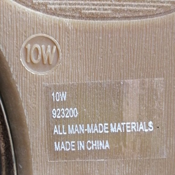 Lane Bryant Womens Embellished Slip On Thong Sandals Silver Gems Flat Heel 10W - Picture 10 of 10